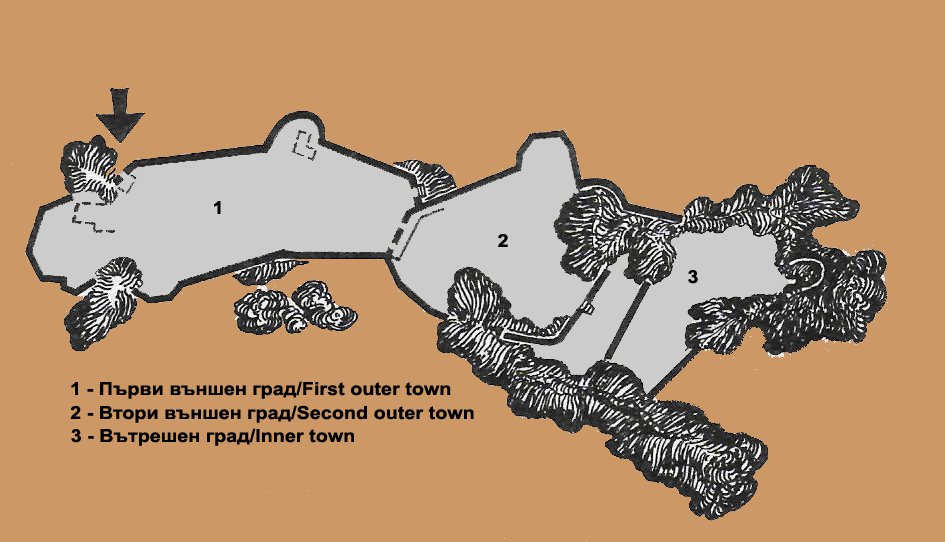 Белоградчишкото кале - план